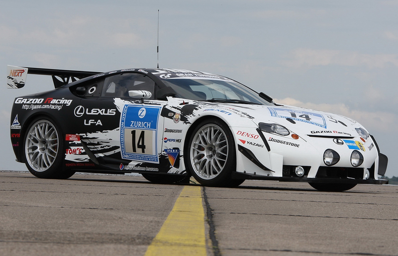 Illustration for article titled 500 HP V10-Equipped Lexus LF-A Nurburgring Racer